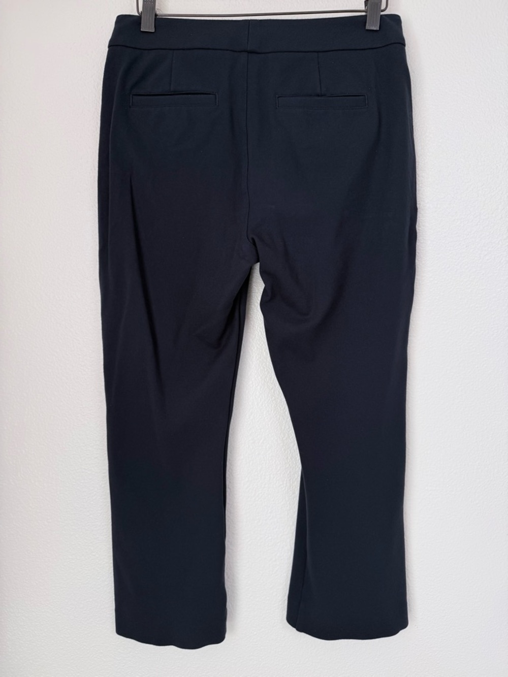 Cabi "Keen" Cropped Slight Kick-Flare-Navy Blue Trousers Size 2 EUC - Picture 6 of 15